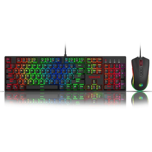 Redragon K582-BA Wired Mechanical Gaming Keyboard Red Switch & M711 Cobra Gaming Mouse 2-in-1 Combo