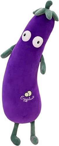 JOSON Purple Large Simulation Mr. Eggplant Doll Sleeping Pillow Doll,Plush Toy Cushion (35.5 inches 90cm) - 19.8inch（50 cm）