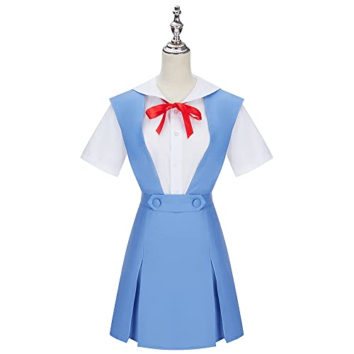 Anime Hoshino Ruri Asuka Ayanami Rei Cosplay Costume Woman Blue Skirt Shirt - Female Extra Small