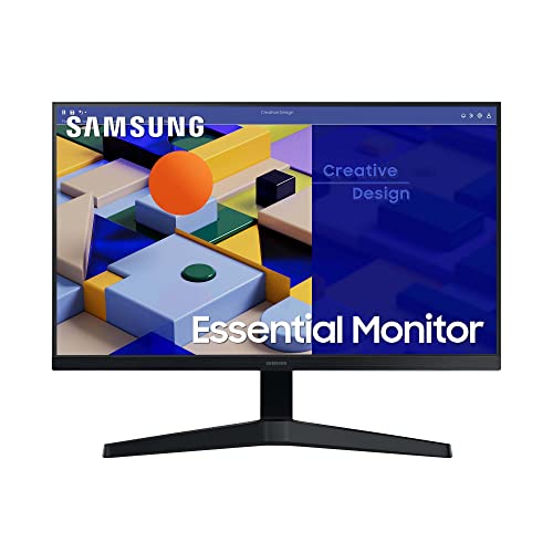 Samsung S31C Essential Monitor S24C314EAU, 24 Zoll, IPS-Panel, Full HD-Auflösung, Eco Saving Plus, AMD FreeSync, 5 ms Reaktionszeit, Bildwiederholrate 75 Hz, Schwarz - 24 Zoll - Model 2023