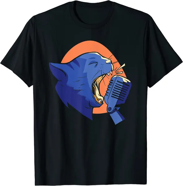 Funny Singer Cat Sing T-Shirt