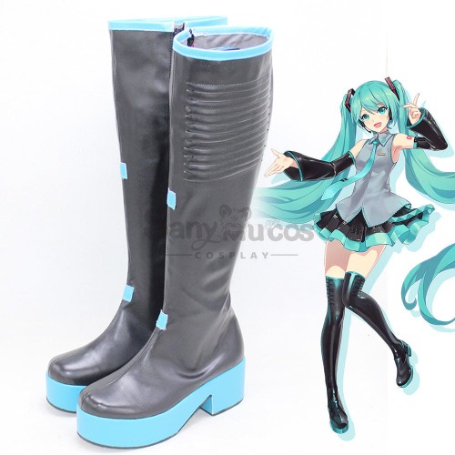 Vocaloid Hatsune Miku Cosplay Classic Miku Cosplay Boots shoes - 38