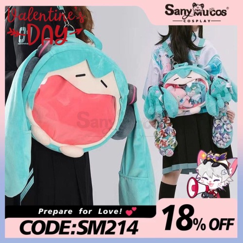 【In Stock】Hatsune Miku Cosplay Miku Backpack