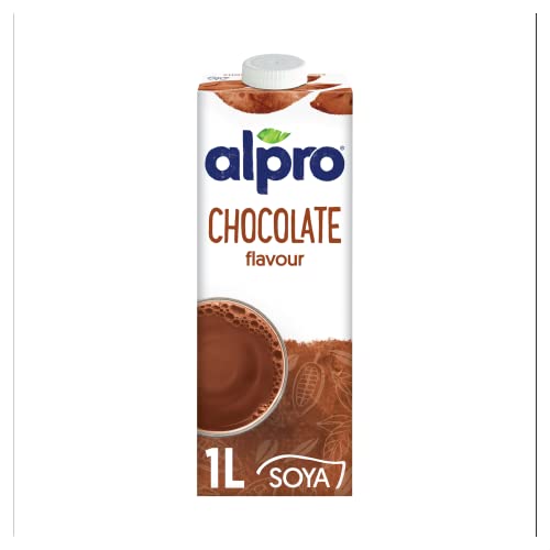 Alpro Chocolate Soya Plant-Based Long Life Drink, Vegan & Dairy Free, 1L