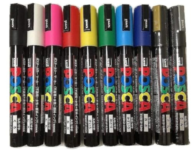 Posca Colouring - PC-5M - Pack of 10 Colours
