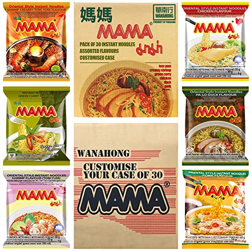MAMA Instant Noodles Ramen [Case of 30 | Customised Flavours], by WaNaHong