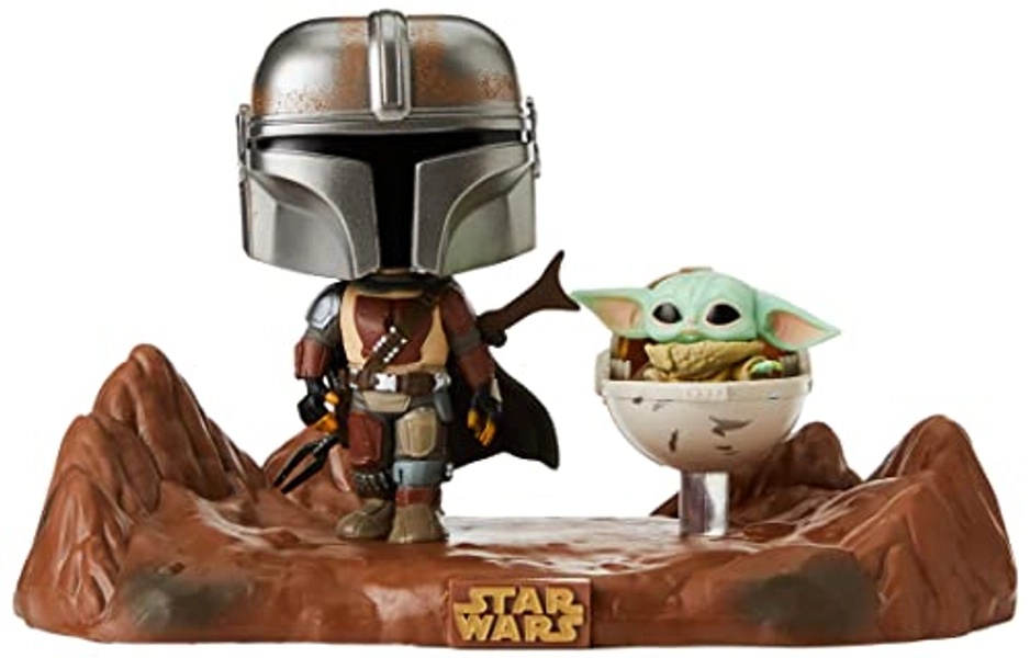 Funko Pop! Star Wars Moment: The Mandalorian - The Mandalorian with The Child