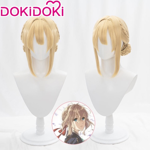 【Ready For Ship】DokiDoki Anime Cosplay Wig Violet Evergarden  Women Blonde Hair | Violet Evergarden