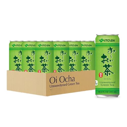 Ito En Oi Ocha Green Tea, Unsweetened, 10.6 Ounce cans (Pack of 12)