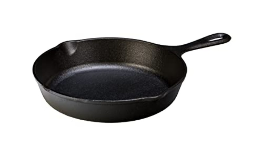 Lodge 9 Inch Cast Iron Pre-Seasoned Skillet – Signature Teardrop Handle - Use in the Oven, on the Stove, on the Grill, or Over a Campfire, Black - 9 Inch