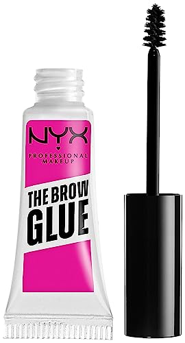 NYX PROFESSIONAL MAKEUP The Brow Glue Instant Brow Styler - 01 Clear - 1 Count (Pack of 1) - Glue