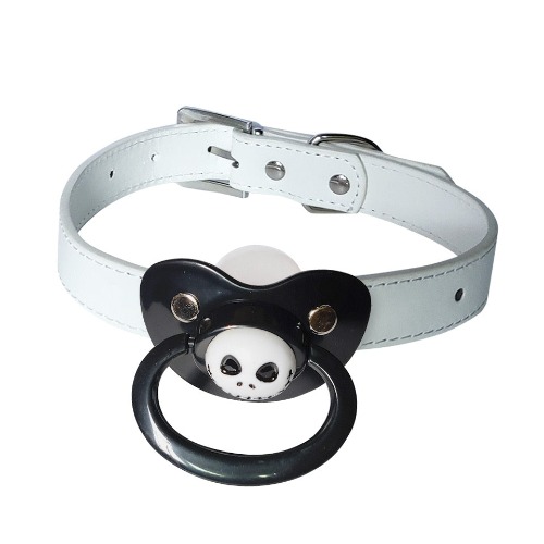 White Pacifier Gag - Jack Skellington