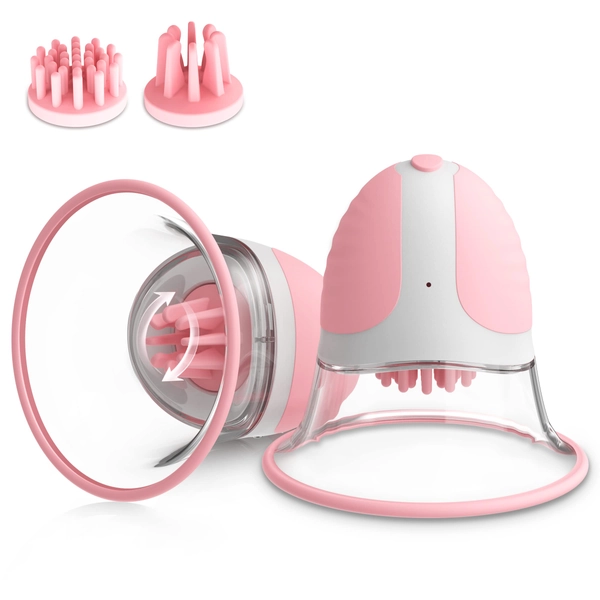 Nipple Toy Clamps,Strong Sucking stimulator Massager with 10 Vibrator Rotation Modes，Rechargeable Adult Sex Toys for Women Couples pleasure