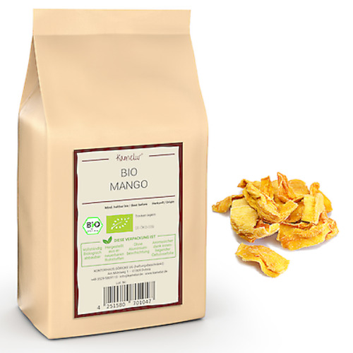 Getrockenete Mango - 1x 1000g (bio), in Stücken