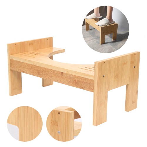 Physiologischer WC-Hocker - aus Holz