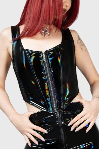 Paradigm Corset Top | L / Black / 94% Polyester 6% Elastane