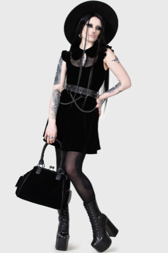 Blazeorb Mini Dress | L / Black / 95% Polyester 5% Elastane