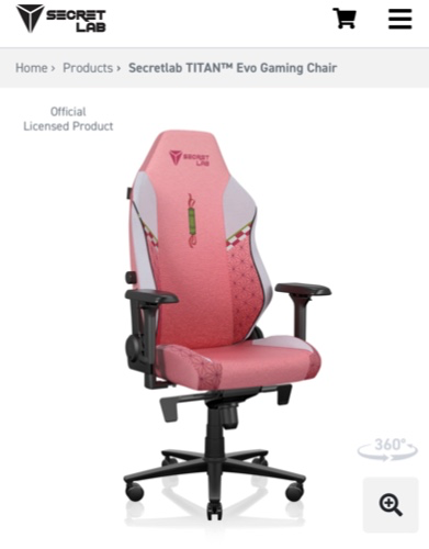 Secretlab TITAN™ Evo 2022 Series | size: regular — upholstery: softweave fabric — color: nezuko