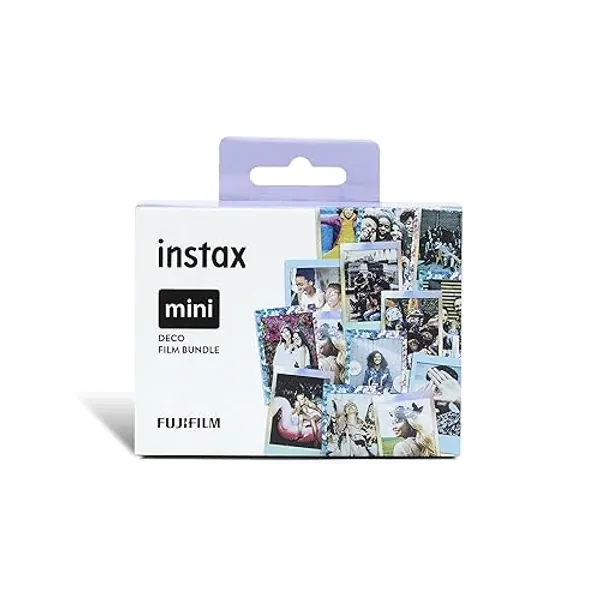 INSTAX Mini Film Pack of 3 with Confetti, Blue & Mermaid Frame - 3'er Pack mit Confetti, Blue & Mermaid Frame