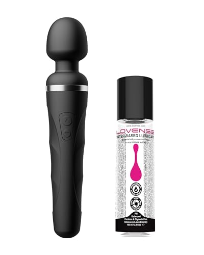LOVENSE Domi 2 Wand Massager Vibrator for Adults+ LOVENSE Sex Personal Water-Based Lube Moisturizer for Men, Women and Couples