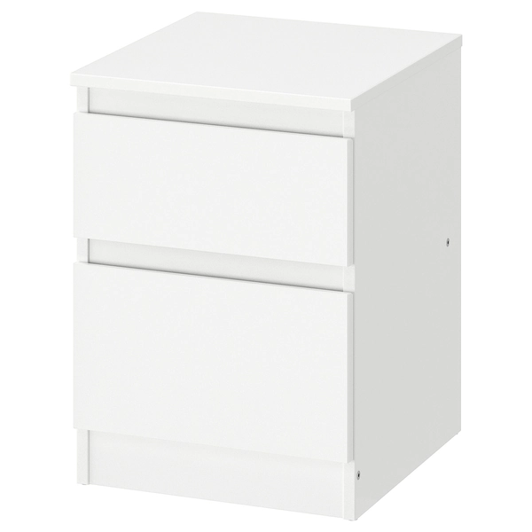 KULLEN Chest of 2 drawers - white 35x49 cm