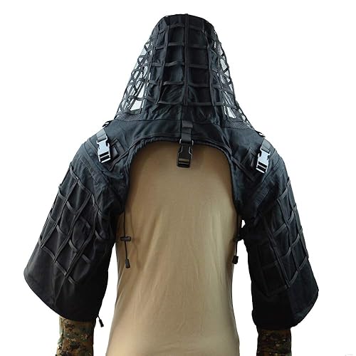 ROCOTACTICAL Tactical Sniper Top Ghillie Base Airsoft Hunting Ghillie Suit Foundation - BLACK