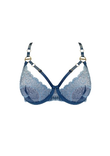 Tierra Balconette Wire Bra (Denim)