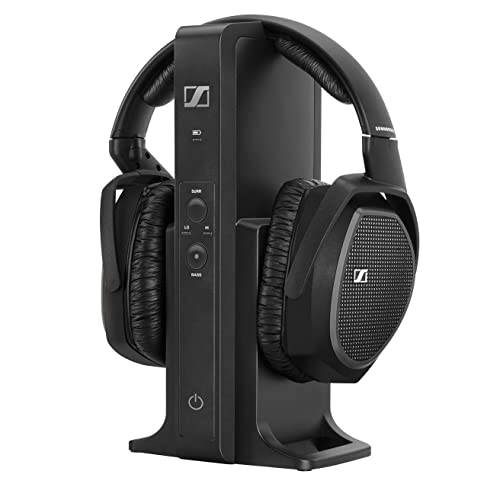 Sennheiser Consumer Audio RS 175 RF Wireless Headphone System for TV Listening with Bass Boost and Surround Sound Modes,Black - RS 175 RF Headset with Charger