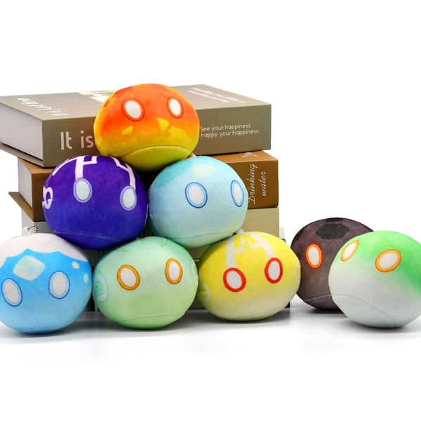 Cute Plush Keychain,3.9Inch Soft Monster Plush Toy,8Pcs Kawaii Stuffed Animal Plush Toy Key Chains Cosplay Props for Kids Birthday Gifts