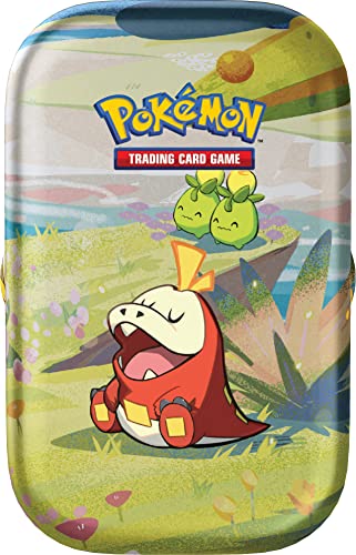 Pokémon - Miniscatola da collezione Amici di Paldea del GCC Pokémon - Fuecoco (due buste di espansione, una carta con illustrazione e un foglio di adesivi), edizione in italiano