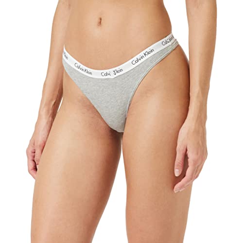 Calvin Klein Perizoma Donna Thong Elasticizzato - XS - Grey Heather