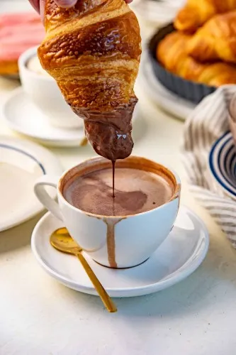 Hot Chocolate & Croissant Breakfast