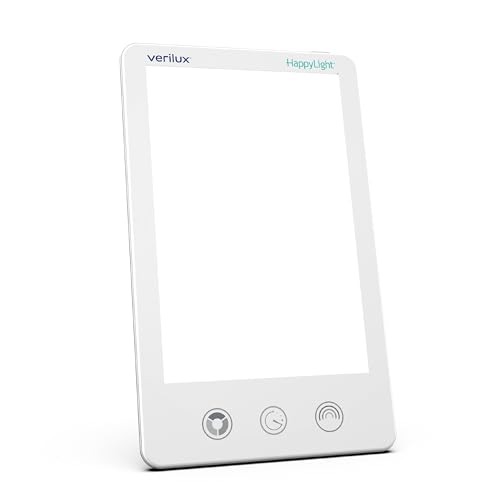 Verilux (New 2019) HappyLight Luxe1000 Lux LED Light Therapy Lamp with Adjustable Brightness, Color and Timer