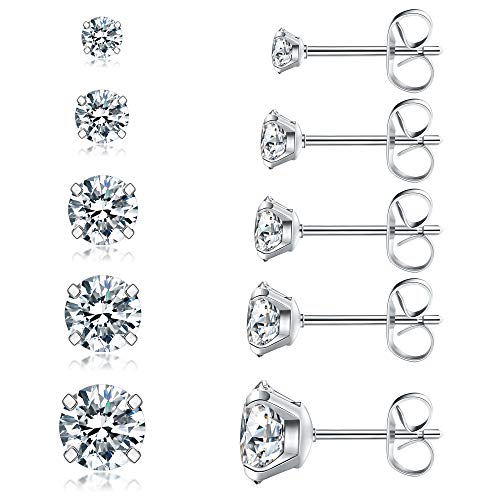 5 Pairs Stud Earrings Set