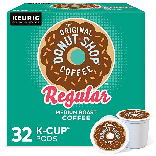 The Original Donut Shop Regular, Single-Serve Keurig K-Cup Pods, Medium Roast Coffee Pods, 32 Count - Original - 32 Count (Pack of 1)