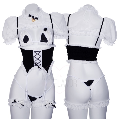 Milk & Cream Maid - Black / L/XL