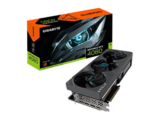 GIGABYTE GeForce RTX 4080 EAGLE OC 16GB Graphics Card - 16GB DDR6X, 192bit, PCI-E 4.0, Core 2520Mhz, RGB, DP 1.4, HDMI 2.1a, NVIDIA DLSS 3, GV-N4080EAGLE OC-16GD - GV-N4080EAGLE OC-16GD