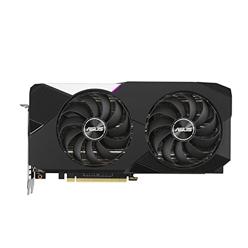 ASUS Dual NVIDIA GeForce RTX 3070 V2 OC Edition Gaming Graphics Card, PCIe 4.0, 8GB GDDR6 memory, LHR, HDMI 2.1, DisplayPort 1.4a, Axial-tech Fan Design, Dual BIOS, Protective Backplate, GPU Tweak II - DUAL-RTX3070-O8G-V2