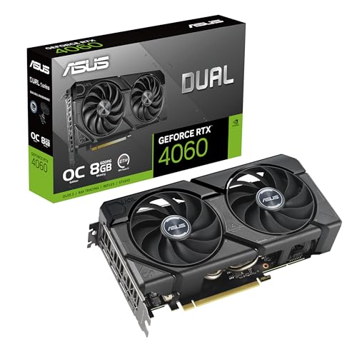 ASUS GeForce RTX 4060 DUAL EVO 8G OC Gaming Graphics Card - 2535MHz Boost Clock, GDDR6X, PCIe Gen 4, DLSS 3, 3x DP v 1.4a, HDMI 2.1a (Supports 4K & 8K HDR) - RTX 4060 8G DUAL EVO OC