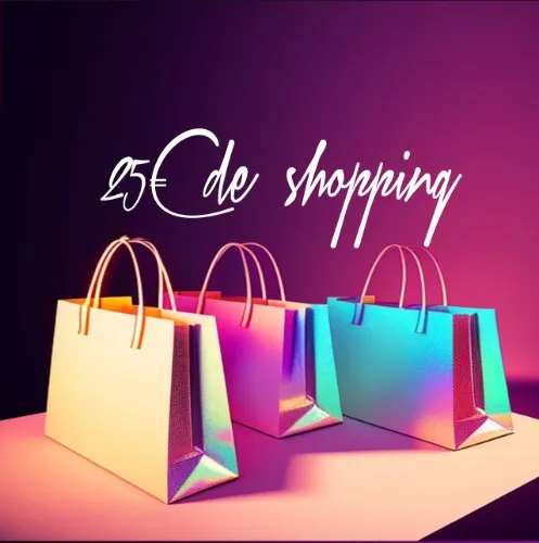 25€ de shopping