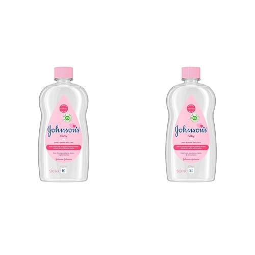 Johnson's Baby Baby Oil, Pink, 500 ml (Pack of 2) - Fragrance free - 500 ml (Pack of 2)