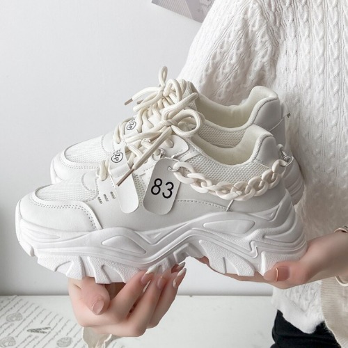 Breathable Platform Shoes Luxury Shoes for Women Chains Designer Women's Shoes Light Leisure Walk Shoes Fashion Women's Sneakers