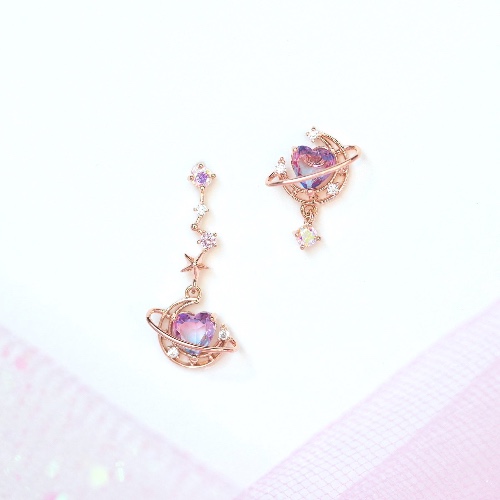 Interplanetary Love Earrings - Rose Gold