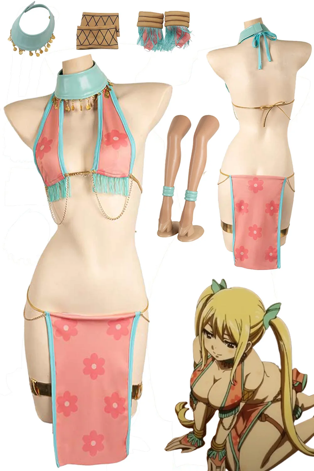 Fantasia Lucy Heartfilia Cosplay Sexy Clothing Anime Fairy Cosplay Tail Disfraz Costume Women Halloween Carnival Party Clothes - AliExpress 200000532
