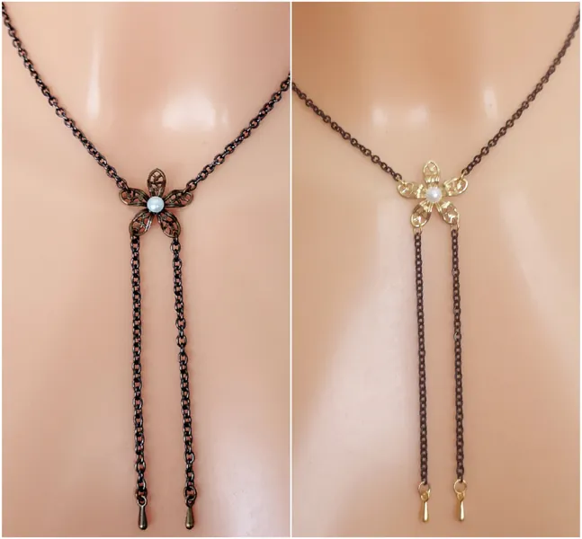 Final Fantasy VII 7 REMAKE Aerith inspired flower girl pendant necklace