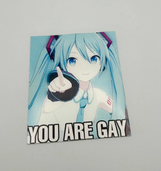 Miku You Are Gay Vinyl Sticker
