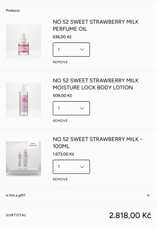 Set of perfumed cosmetic products 🍓 