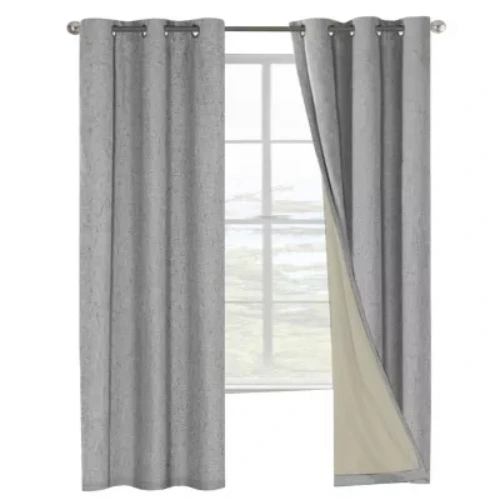 Cortina Blackout 100% Anti Luz, 2 Paños 