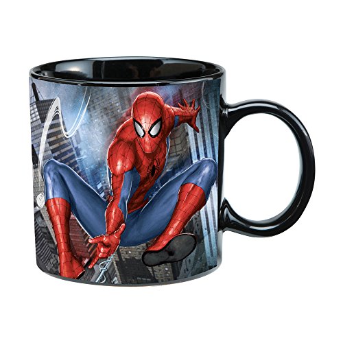 Vandor Marvel Spider-Man 20 Oz Ceramic Heat Reactive Mug - - Spider-Man