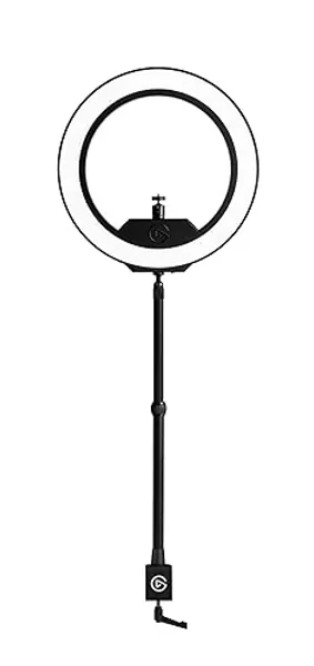 Elgato Ring Light - Premium 2500 lumens Light with desk clamp and ball mount for Streaming, TikTok, Instagram, Home Office, Temperature and Brightness app-adjustable on Mac, PC, iOS, Android